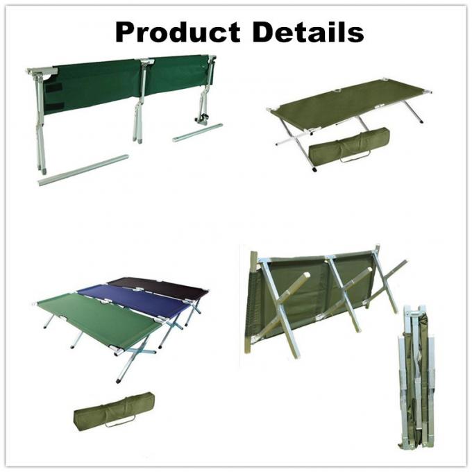 High Quality Outdoor Aluminum Frame Military Camping Bed